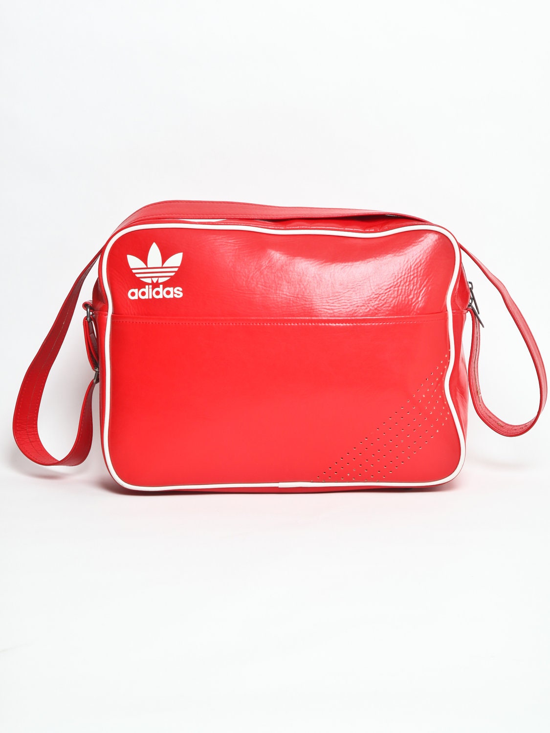 Vintage Adidas Red Flight Bag by Flyinganyc on Etsy