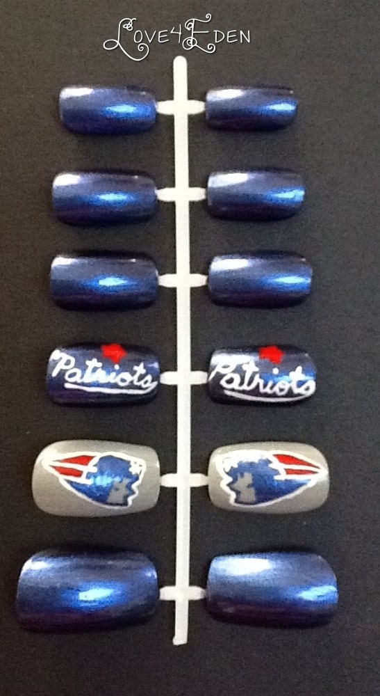 Patriots Fake Nails Set