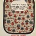 Goth, Punk, Industrial Baby Bib with Monsters Print