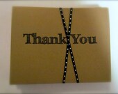 Kraft Thank You Cards: Set of 10 Thank You Cards and Envelopes
