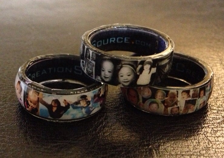Custom-Designed Picture Ring Personalized w/ Your Photos