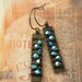 Rock Candy Swarovski Crystal Wired Artisan Brass Drop Earrings