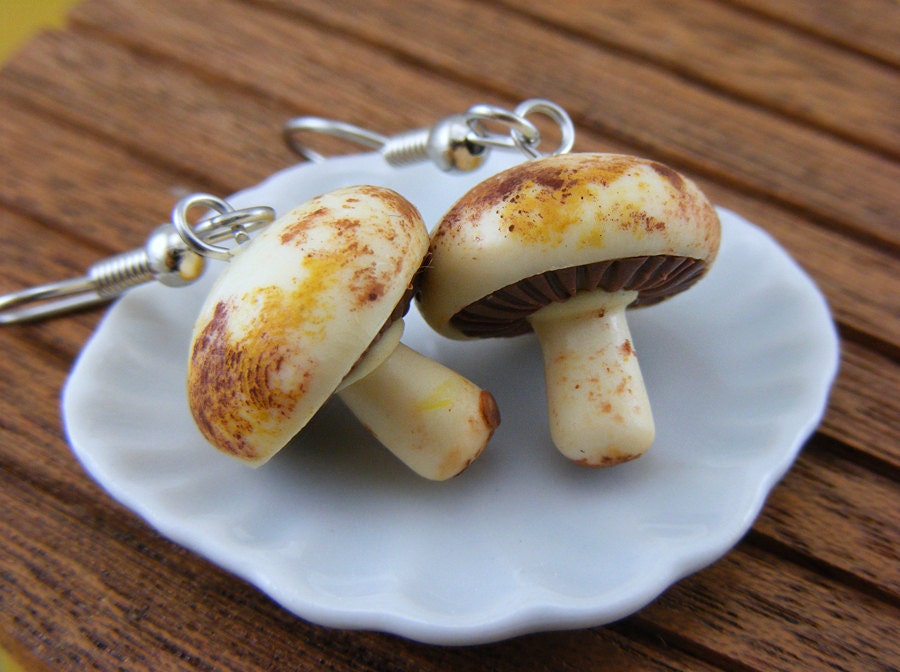 Wild Mushroom Earrings