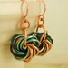 Eternity Copper Earrings - The Stylish Side of Chainmaille - Your Pick of Accent Color