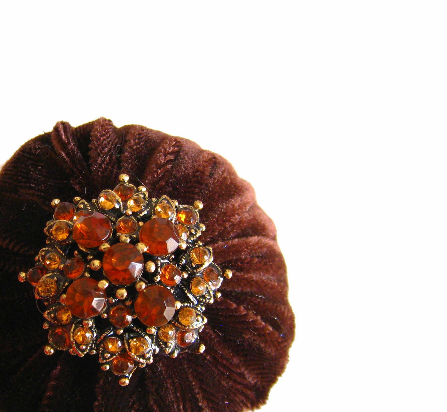 Emery Pincushion / Emery Pin Cushion - Milk Chocolate