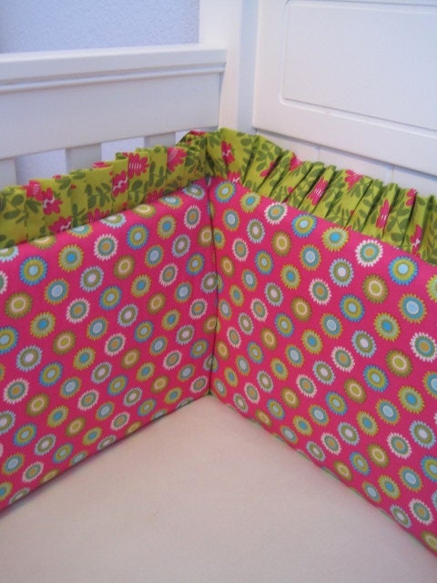 Add RUFFLE TRIM  to any Crib Bumper - You choose the fabric