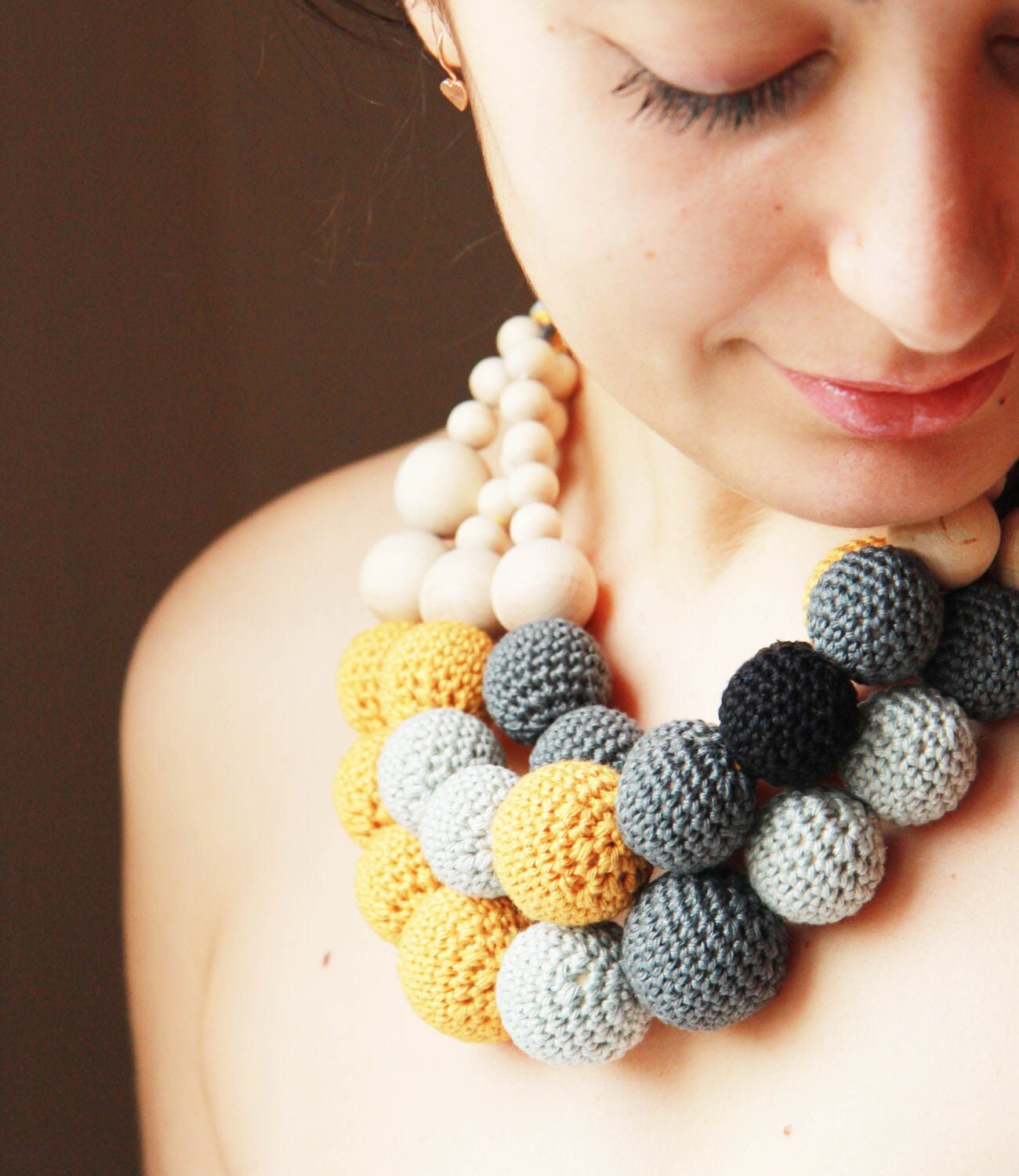 Items Similar To Multistrand Statement Necklace Multilayered