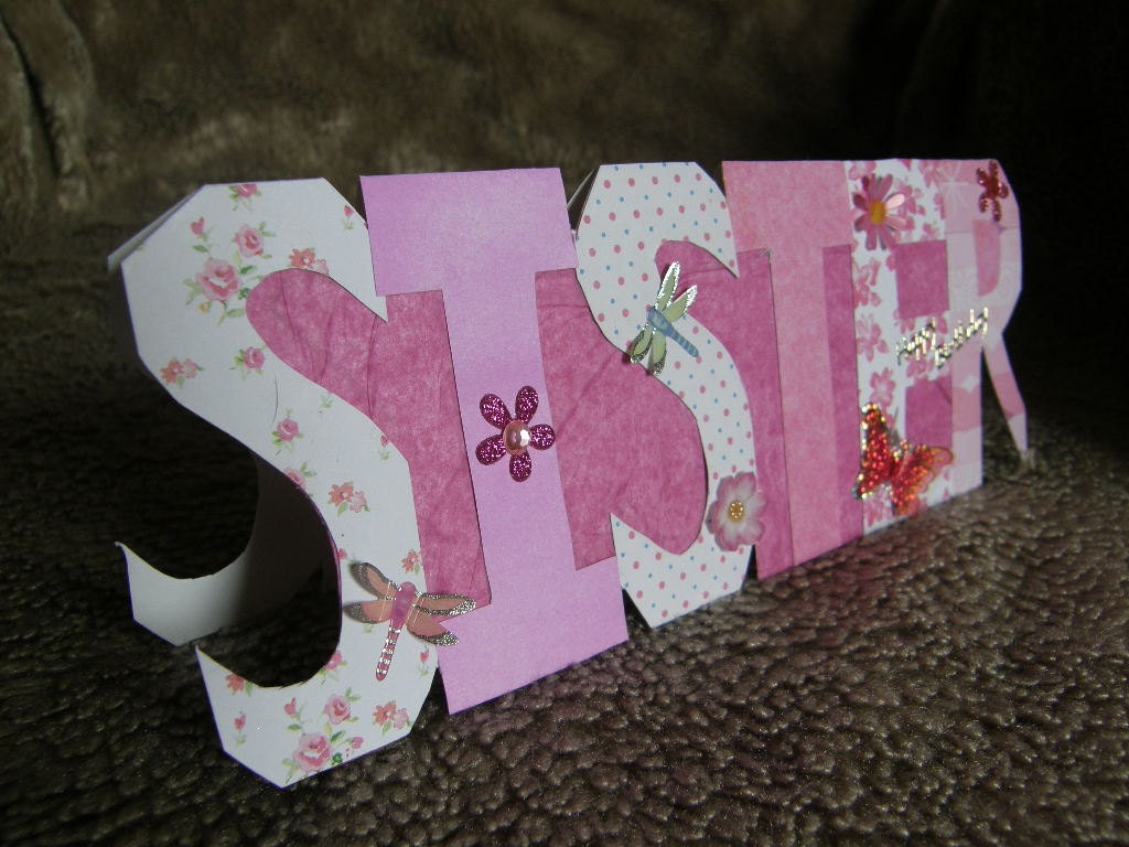 SISTER birthday card HAPPY BIRTHDAY Sister card Happy birthday card Sisters birthday card ladies cards girls cards pink birthday card pinks