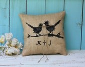 French inspired pillow customized with your initials