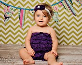 Purple petti romper, lace romper, lace petti romper, first pirthday outfit