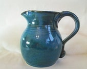 Teal - Blue / Green  Pitcher - Handmade on the Potters Wheel