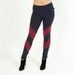 Arrowhead Leggings Burgundy and Navy Chevrons