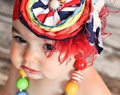 Rainbow Headband..Newborn Headband..Baby Headband..Toddler Headband..Over the Top..Carnival Headand..Chevron Headband..Fascinator