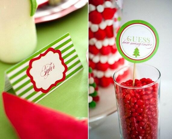 Christmas PRINTABLE Party Food Labels by Love The Day Il_570xn