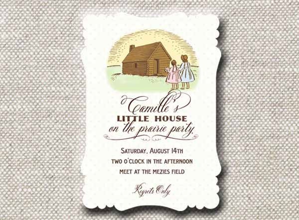 Invitation . Little House on the Prairie Collection . by Loralee Lewis