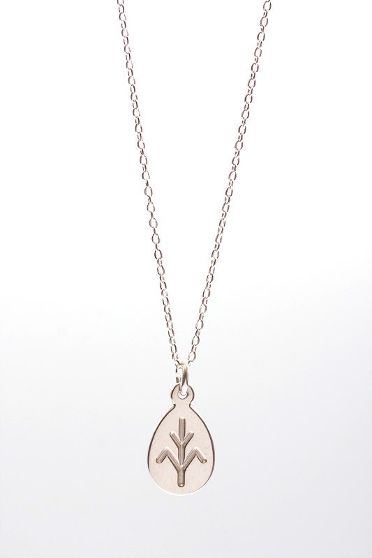 TREE summarizes all knowledge and percepts of the humanity - sign necklace- handmade sterling silver 925 pendant on 40cm long chain