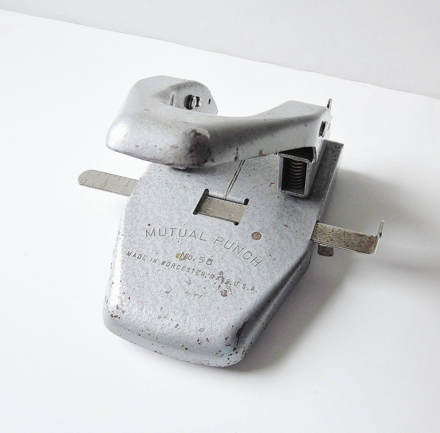 Vintage Office Manual Paper Punch Industrial by jarmfarm on Etsy