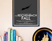 Sherlock Art Print: "The Reichenbach Fall" - An 11x17 Modern Mystery Poster
