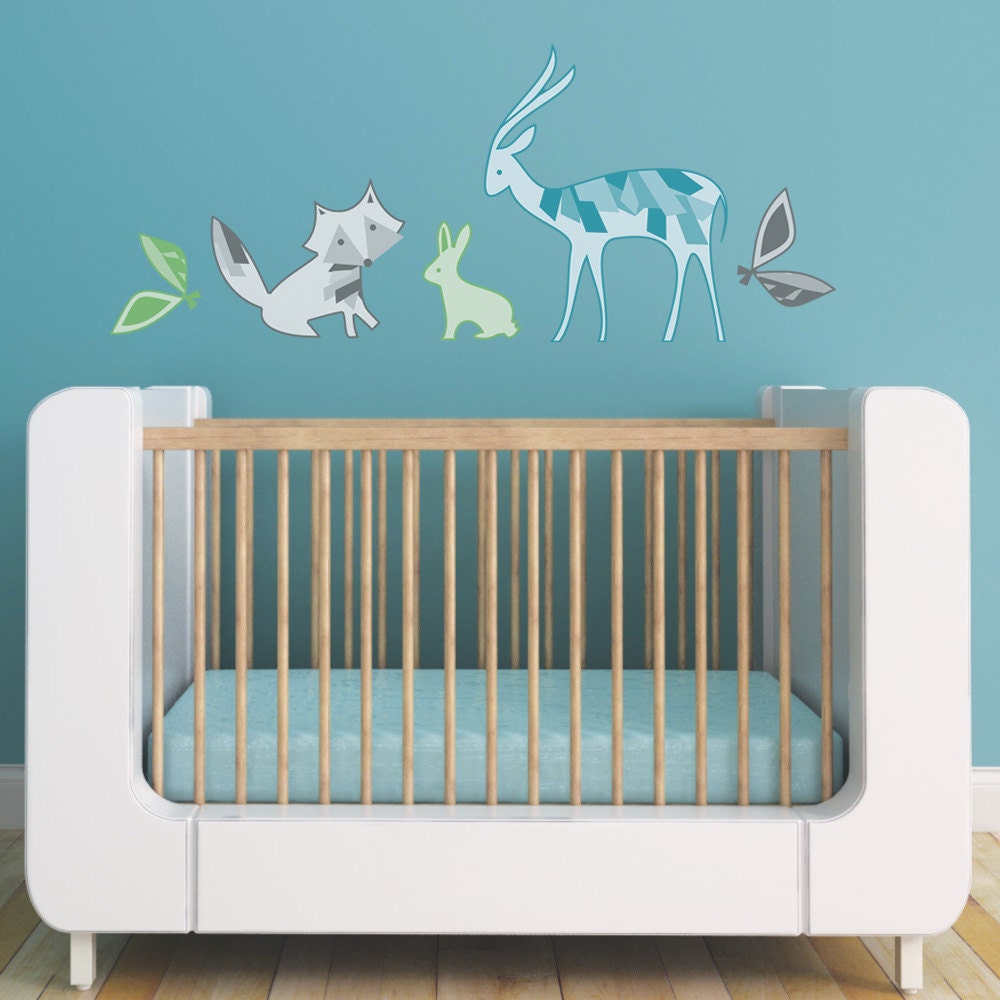 Kids Wall Decal, Nursery Wall Decal, Children Wall Decal - Forest Friends Children Wall Decal