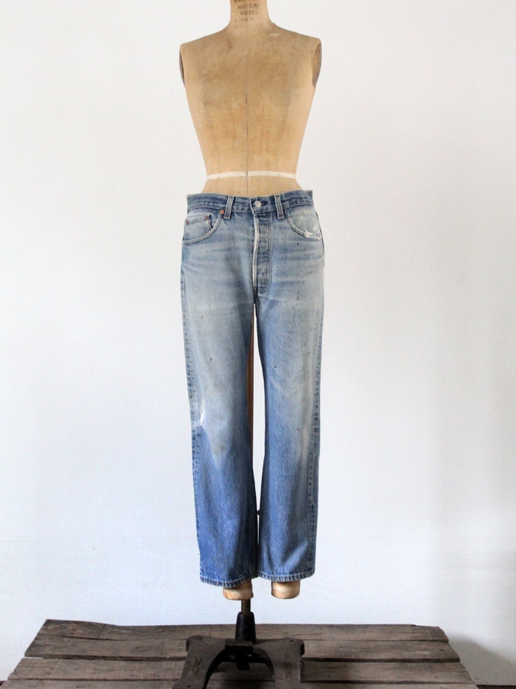 Vintage Levis 501xx Jeans / 1980s Levis Denim / Waist 32