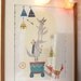 Little Wolf Nursery/ Childrens Print - size A3