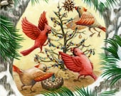 Set of 6 Christmas Cardinals Holiday Cards
