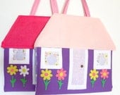 Quiet Book felt handmade doll house book travel toy