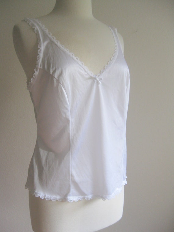 white lace camisole