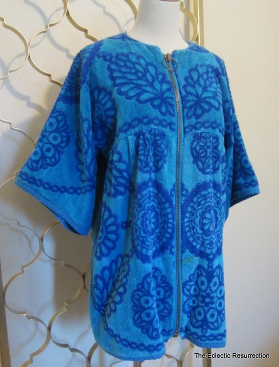 Vintage Terry Beach CoverUp Royal Terry International by linbot1