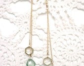 Dainty Octagon Earrings