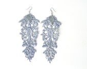 Silver Lace Earrings
