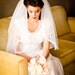 Julia - Lace Trimmed Two Layer Elbow Fingertip Veil