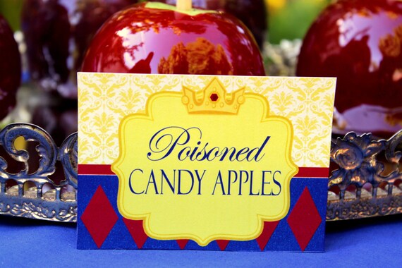 Snow White Inspired "The Fairest of them All" Collection - Food Labels - Girls Birthday Party - Princess Party - INSTANT Download Il_570xn