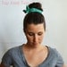 Top Knot Tie - 6 colors polkadot - bun wrap - hair tie head scarf head wrap - wire hair tie wire headband