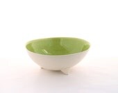 Medium Footed Bowl in Bright Green