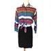 90s Western Striped Button Down Long Sleeve Shirt Vintage (S - M)