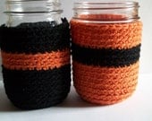 Mason Jar Cozies - Halloween Colors