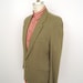Khaki Linen Jacket / tan summer blazer / vintage Structure sport coat / men's large