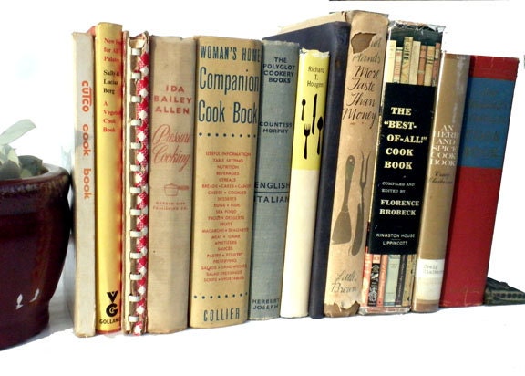 Instant antique vintage cookbook collection