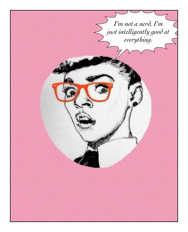 Janelle Monae Art Janelle Monae with Glasses Funny Comic Strip Art