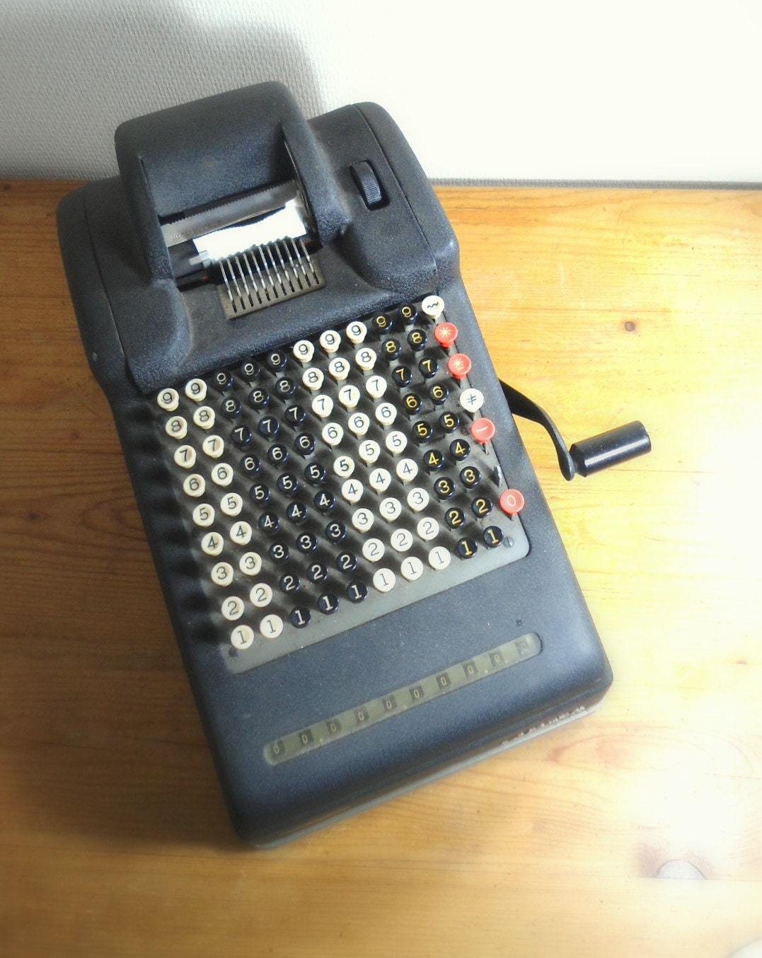 Albona calculator - antique computer- vintage 1940s- industrial home decor- gift for office- man - cool art - design for him