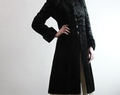 1900s Velvet Coat . Antique Jacket . Boutique Vintage Victorian Coat . Extra Small