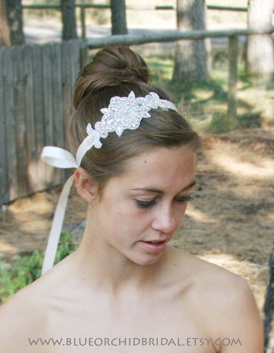 Crystal Headband Rhinestone Headband Bridal Headband Wedding Headband Vintage Inspired