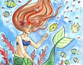 Little Mermaid - 5"x7" Matte Archival Print