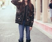Comfy Fall Floral Sweater Cardigan - Sarah
