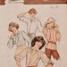 M Vintage 1970s 3/4 Length Blouse Sewing Pattern - button up, collared, cuffs - by style