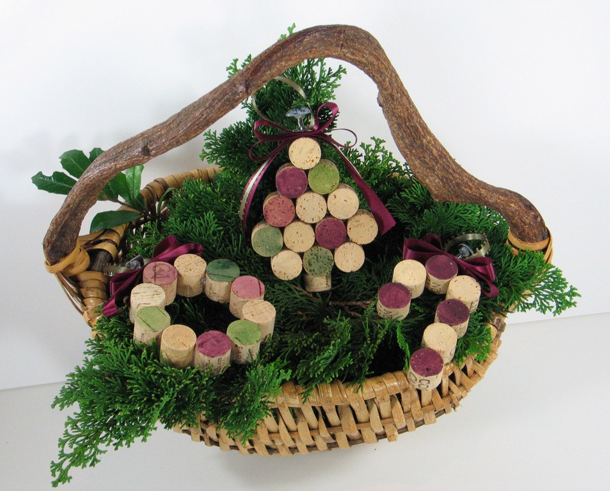 Wine Cork Ornaments Set