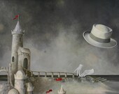 Invisible Dan and his Castles of Sand limited edition reproduction