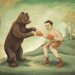 A Boxing Match Print 10x8