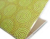 Passport Cover - Hot Dots neon circles - fluorescent acid yellow passport holder - abstract geometric lime